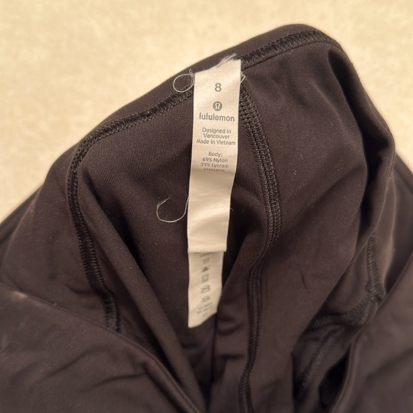 Lululemon Leggings With Sheer Floral And Velvet Panels - Picture 2 of 8